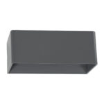 GloboStar® CIRCOA 60543 Φωτιστικό Τοίχου - Απλίκα Αρχιτεκτονικού Φωτισμού Εσωτερικού/Εξωτερικού Χώρου Up & Down LED 10W 1080lm 60° AC 220-240V IP44 Μ20 x Π8 x Υ10cm - Θερμό Λευκό 2700K - Γκρι Ανθρακί - Bridgelux Chip - 3 Years Warranty - Image 3