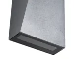 GloboStar® TRIANDE 60555 Φωτιστικό Τοίχου - Απλίκα Αρχιτεκτονικού Φωτισμού Εσωτερικού/Εξωτερικού Χώρου Up & Down LED 10W 1200lm 5° & 60° AC 220-240V IP65 Μ8.5 x Π8.5 x Υ20cm - Φυσικό Λευκό 4500K - Γκρι Αλουμίνιο - Bridgelux Chip - 3 Χρόνια Εγγύηση - Image 5