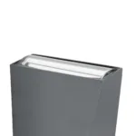 GloboStar® TRIANDE 60555 Φωτιστικό Τοίχου - Απλίκα Αρχιτεκτονικού Φωτισμού Εσωτερικού/Εξωτερικού Χώρου Up & Down LED 10W 1200lm 5° & 60° AC 220-240V IP65 Μ8.5 x Π8.5 x Υ20cm - Φυσικό Λευκό 4500K - Γκρι Αλουμίνιο - Bridgelux Chip - 3 Χρόνια Εγγύηση - Image 6