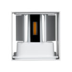 GloboStar® AXIS-S 60560 Φωτιστικό Τοίχου - Απλίκα Αρχιτεκτονικού Φωτισμού Εσωτερικού/Εξωτερικού Χώρου Up & Down LED 10W 1150lm 10 έως 60° AC 220-240V Αδιάβροχο IP65 Μ10 x Π10 x Υ10cm - Θερμό Λευκό 2700K - Λευκό - Bridgelux Chip - 3 Years Warranty - Image 6