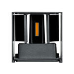 GloboStar® AXIS-S 60561 Φωτιστικό Τοίχου - Απλίκα Αρχιτεκτονικού Φωτισμού Εσωτερικού/Εξωτερικού Χώρου Up & Down LED 10W 1150lm 10 έως 60° AC 220-240V Αδιάβροχο IP65 Μ10 x Π10 x Υ10cm - Θερμό Λευκό 2700K - Γκρι Ανθρακί- Bridgelux Chip - 3 Years Warranty - Image 6