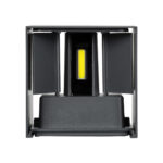 GloboStar® AXIS-S 60567 Φωτιστικό Τοίχου - Απλίκα Αρχιτεκτονικού Φωτισμού Εσωτερικού/Εξωτερικού Χώρου Up & Down LED 10W 1250lm 10 έως 60° AC 220-240V Αδιάβροχο IP65 Μ10 x Π10 x Υ10cm - Ψυχρό Λευκό 6000K - Γκρι Ανθρακί - Bridgelux Chip - 3 Χρόνια Εγγύηση - Image 7