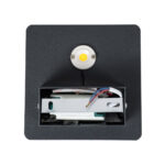 GloboStar® CUADRADO 60571 Φωτιστικό Τοίχου - Απλίκα Αρχιτεκτονικού Φωτισμού Εσωτερικού/Εξωτερικού Χώρου Up or Down LED 10W 1000lm 60° AC220-240V Αδιάβροχο IP65 - Σώμα Αλουμινίου & Tempered Glass - Μ14 x Π14 x Υ4.5cm - Θερμό Λευκό 2700K - Μαύρο - Bridgelux Chip - 5 Years Warranty - Image 4