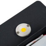GloboStar® CUADRADO 60571 Φωτιστικό Τοίχου - Απλίκα Αρχιτεκτονικού Φωτισμού Εσωτερικού/Εξωτερικού Χώρου Up or Down LED 10W 1000lm 60° AC220-240V Αδιάβροχο IP65 - Σώμα Αλουμινίου & Tempered Glass - Μ14 x Π14 x Υ4.5cm - Θερμό Λευκό 2700K - Μαύρο - Bridgelux Chip - 5 Years Warranty - Image 7