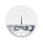 GloboStar® REDONDO 60572 Φωτιστικό Τοίχου - Απλίκα Αρχιτεκτονικού Φωτισμού Εσωτερικού/Εξωτερικού Χώρου Up or Down LED 10W 1000lm 60° AC220-240V Αδιάβροχο IP65 - Σώμα Αλουμινίου & Tempered Glass - Μ14 x Π14 x Υ5cm - Θερμό Λευκό 2700K - Λευκό - Bridgelux Chip - 5 Years Warranty - Image 4