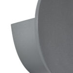 GloboStar® REDONDO 60573 Φωτιστικό Τοίχου - Απλίκα Αρχιτεκτονικού Φωτισμού Εσωτερικού/Εξωτερικού Χώρου Up or Down LED 10W 1000lm 60° AC220-240V Αδιάβροχο IP65 - Σώμα Αλουμινίου & Tempered Glass - Μ14 x Π14 x Υ4.5cm - Θερμό Λευκό 2700K - Γκρι Ανθρακί - Bridgelux Chip - 5 Years Warranty - Image 6