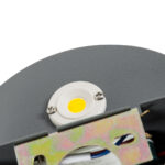 GloboStar® REDONDO 60573 Φωτιστικό Τοίχου - Απλίκα Αρχιτεκτονικού Φωτισμού Εσωτερικού/Εξωτερικού Χώρου Up or Down LED 10W 1000lm 60° AC220-240V Αδιάβροχο IP65 - Σώμα Αλουμινίου & Tempered Glass - Μ14 x Π14 x Υ4.5cm - Θερμό Λευκό 2700K - Γκρι Ανθρακί - Bridgelux Chip - 5 Years Warranty - Image 7