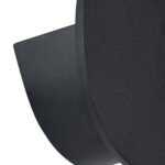 GloboStar® REDONDO 60574 Φωτιστικό Τοίχου - Απλίκα Αρχιτεκτονικού Φωτισμού Εσωτερικού/Εξωτερικού Χώρου Up or Down LED 10W 1000lm 60° AC220-240V Αδιάβροχο IP65 - Σώμα Αλουμινίου & Tempered Glass - Μ14 x Π14 x Υ4.5cm - Θερμό Λευκό 2700K - Μαύρο - Bridgelux Chip - 5 Years Warranty - Image 6