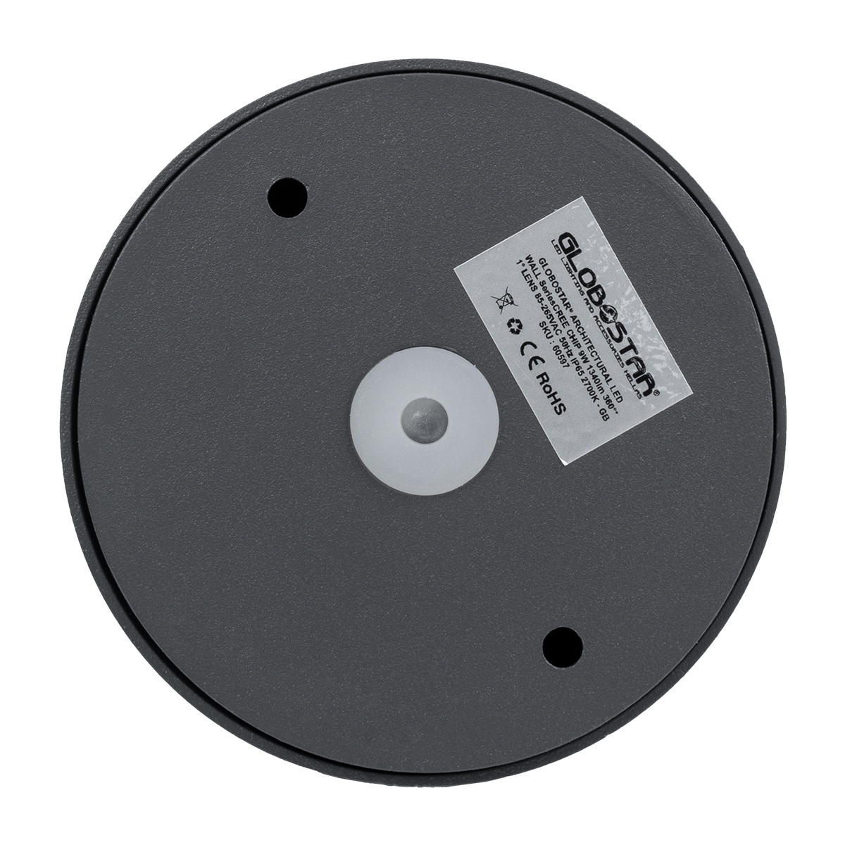 GloboStar® ZERODA 60597 Φωτιστικό Τοίχου - Απλίκα Αρχιτεκτονικού Φωτισμού Εσωτερικού/Εξωτερικού Χώρου LED 9W 1035lm 1° x 360° AC 220-240V Αδιάβροχο IP65 Μ11 x Π10 x Υ16cm - Θερμό Λευκό 2700K - Γκρι Ανθρακί - Bridgelux Chip - 3 Years Warranty - Image 5