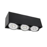 GloboStar® MAGMA 60628 Μοντέρνο Φωτιστικό Οροφής Σποτ Τρίφωτο 3 x GU10 IP20 Μαύρο Αλουμίνιο - Μ45 x Π15 x Υ13cm - Image 7