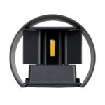 GloboStar® AXIS-R 60636 Φωτιστικό Τοίχου - Απλίκα Αρχιτεκτονικού Φωτισμού Εσωτερικού/Εξωτερικού Χώρου Up & Down LED 10W 1150lm 10 έως 60° AC 220-240V Αδιάβροχο IP65 Μ10 x Π10 x Υ10cm - Θερμό Λευκό 2700K - Γκρι Ανθρακί- Bridgelux Chip - 3 Years Warranty - Image 7