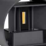 GloboStar® AXIS-R 60636 Φωτιστικό Τοίχου - Απλίκα Αρχιτεκτονικού Φωτισμού Εσωτερικού/Εξωτερικού Χώρου Up & Down LED 10W 1150lm 10 έως 60° AC 220-240V Αδιάβροχο IP65 Μ10 x Π10 x Υ10cm - Θερμό Λευκό 2700K - Γκρι Ανθρακί- Bridgelux Chip - 3 Years Warranty - Image 9