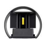 GloboStar® AXIS-R 60642 Φωτιστικό Τοίχου - Απλίκα Αρχιτεκτονικού Φωτισμού Εσωτερικού/Εξωτερικού Χώρου Up & Down LED 10W 1250lm 10 έως 60° AC 220-240V Αδιάβροχο IP65 Μ10 x Π10 x Υ10cm - Ψυχρό Λευκό 6000K - Γκρι Ανθρακί- Bridgelux Chip - 3 Years Warranty - Image 7