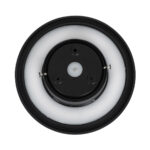 GloboStar® HELIO-R 60659 Φωτιστικό Τοίχου - Απλίκα Αρχιτεκτονικού Φωτισμού Εσωτερικού/Εξωτερικού Χώρου LED 7W 805lm 120° x 360° AC 220-240V Αδιάβροχο IP65 Φ16 x Π5cm - Θερμό Λευκό 2700K - Μαύρο - Στρόγγυλο - Bridgelux Chip - 3 Years Warranty - Image 4