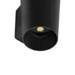 GLOBOSTAR® GANETTI 60671 Μοντέρνο Φωτιστικό Τοίχου - Απλίκα LED 10W 1250lm 60° AC 220-240V Αδιάβροχο IP65 Θερμό Λευκό 2700K - Bridgelux COB Chip & TÜV SÜD Driver - Μαύρο Ματ - Μ9.5 x Π11 x Υ19cm - 5 Χρόνια Εγγύηση - Image 6