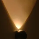 GLOBOSTAR® VEGA 60672 Μοντέρνο Φωτιστικό Τοίχου - Απλίκα LED 6W 750lm 30° AC 220-240V Αδιάβροχο IP65 Θερμό Λευκό 2700K - Bridgelux COB Chip & TÜV SÜD Driver - Μαύρο Ματ - Μ10 x Π7.5 x Υ10cm - 5 Χρόνια Εγγύηση - Image 8
