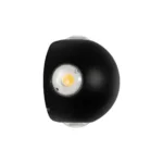 GLOBOSTAR® VEGA 60673 Μοντέρνο Φωτιστικό Τοίχου - Απλίκα LED 12W 1500lm 30° AC 220-240V Αδιάβροχο IP65 Θερμό Λευκό 2700K - Bridgelux COB Chip & TÜV SÜD Driver - Μαύρο Ματ - Μ10 x Π7.5 x Υ10cm - 5 Χρόνια Εγγύηση - Image 3