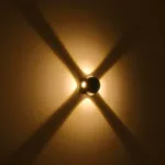 GLOBOSTAR® VEGA 60673 Μοντέρνο Φωτιστικό Τοίχου - Απλίκα LED 12W 1500lm 30° AC 220-240V Αδιάβροχο IP65 Θερμό Λευκό 2700K - Bridgelux COB Chip & TÜV SÜD Driver - Μαύρο Ματ - Μ10 x Π7.5 x Υ10cm - 5 Χρόνια Εγγύηση - Image 6