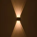 GLOBOSTAR® SIXOAD 60677 Μοντέρνο Φωτιστικό Τοίχου - Απλίκα LED 8W 1000lm 30° AC 220-240V Αδιάβροχο IP65 Θερμό Λευκό 2700K - CREE XPE Chip & TÜV SÜD Driver - Μαύρο Ματ - Μ12 x Π4 x Υ8cm - 5 Χρόνια Εγγύηση - Image 7