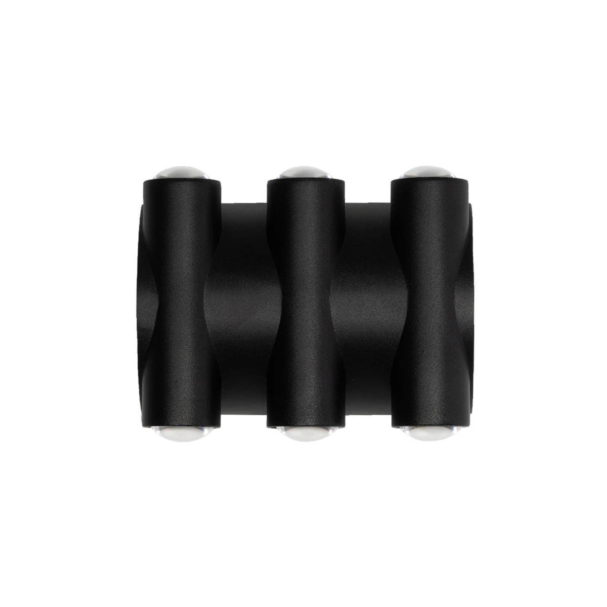 GLOBOSTAR® ARC 60680 Μοντέρνο Φωτιστικό Τοίχου - Απλίκα LED 12W 1500lm 30° AC 220-240V Αδιάβροχο IP65 Θερμό Λευκό 2700K - CREE XPE Chip & TÜV SÜD Driver - Μαύρο Ματ - Μ14 x Π4.8 x Υ11.5cm - 5 Χρόνια Εγγύηση - Image 2