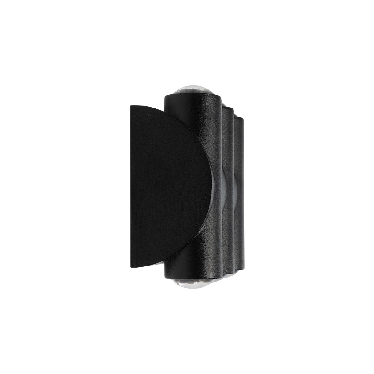 GLOBOSTAR® ARC 60680 Μοντέρνο Φωτιστικό Τοίχου - Απλίκα LED 12W 1500lm 30° AC 220-240V Αδιάβροχο IP65 Θερμό Λευκό 2700K - CREE XPE Chip & TÜV SÜD Driver - Μαύρο Ματ - Μ14 x Π4.8 x Υ11.5cm - 5 Χρόνια Εγγύηση - Image 3