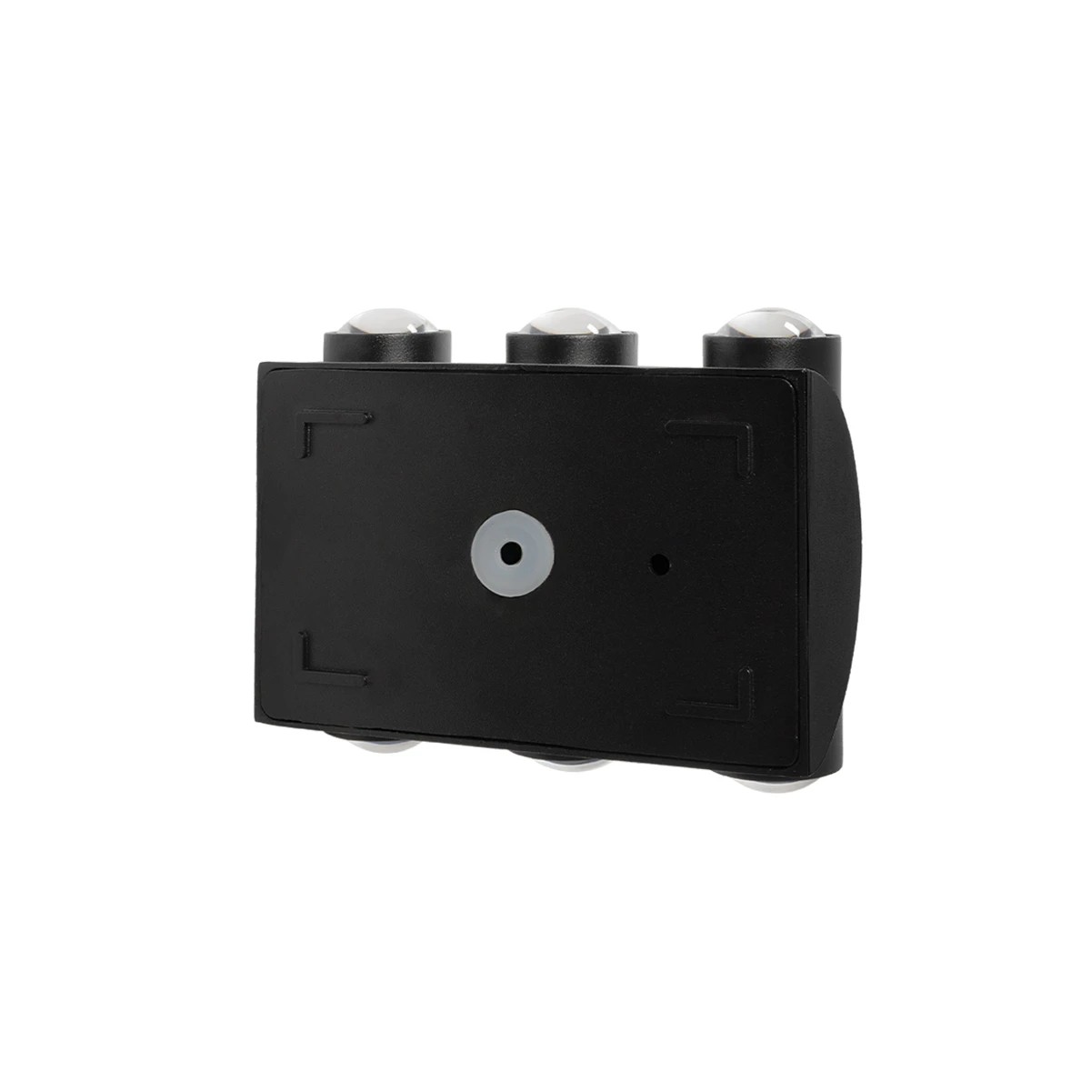 GLOBOSTAR® ARC 60680 Μοντέρνο Φωτιστικό Τοίχου - Απλίκα LED 12W 1500lm 30° AC 220-240V Αδιάβροχο IP65 Θερμό Λευκό 2700K - CREE XPE Chip & TÜV SÜD Driver - Μαύρο Ματ - Μ14 x Π4.8 x Υ11.5cm - 5 Χρόνια Εγγύηση - Image 4