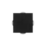 GLOBOSTAR® HIKARI 60686 Μοντέρνο Φωτιστικό Τοίχου - Απλίκα LED 8W 1000lm 30° AC 220-240V Αδιάβροχο IP65 Θερμό Λευκό 2700K - CREE XPE Chip & TÜV SÜD Driver - Μαύρο Ματ - Μ9 x Π4 x Υ9cm - 5 Χρόνια Εγγύηση - Image 2