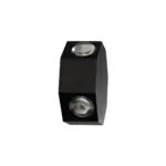 GLOBOSTAR® HIKARI 60687 Μοντέρνο Φωτιστικό Τοίχου - Απλίκα LED 8W 1000lm 30° AC 220-240V Αδιάβροχο IP65 Θερμό Λευκό 2700K - CREE XPE Chip & TÜV SÜD Driver - Μαύρο Ματ - Μ10 x Π4 x Υ10cm - 5 Χρόνια Εγγύηση - Image 3