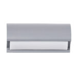 GLOBOSTAR® HORIZON 60692 Φωτιστικό Τοίχου - Απλίκα Εσωτερικού/Εξωτερικού Χώρου LED 15W 1575lm 120° AC175-265V Αδιάβροχο IP65 - Πλαστικό Σώμα - Φυσικό λευκό 4500K - Μ23.5 x Π11 x Υ10cm - Γκρι - Bridgelux Chip - 3 Χρόνια Εγγύηση - Image 2