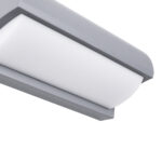 GLOBOSTAR® HORIZON 60692 Φωτιστικό Τοίχου - Απλίκα Εσωτερικού/Εξωτερικού Χώρου LED 15W 1575lm 120° AC175-265V Αδιάβροχο IP65 - Πλαστικό Σώμα - Φυσικό λευκό 4500K - Μ23.5 x Π11 x Υ10cm - Γκρι - Bridgelux Chip - 3 Χρόνια Εγγύηση - Image 4