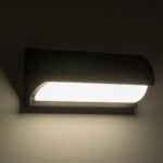 GLOBOSTAR® HORIZON 60693 Φωτιστικό Τοίχου - Απλίκα Εσωτερικού/Εξωτερικού Χώρου LED 15W 1575lm 120° AC175-265V Αδιάβροχο IP65 - Πλαστικό Σώμα - Φυσικό λευκό 4500K - Μ23.5 x Π11 x Υ10cm - Μαύρο - Bridgelux Chip - 3 Χρόνια Εγγύηση - Image 6