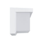 GLOBOSTAR® CITYSCAPE 60697 Φωτιστικό Τοίχου - Απλίκα Εσωτερικού/Εξωτερικού Χώρου LED 18W 1890lm 120° AC175-265V Αδιάβροχο IP65 - Πλαστικό Σώμα - Φυσικό λευκό 4500K - Μ23.5 x Π11 x Υ10cm - Λευκό - Bridgelux Chip - 3 Χρόνια Εγγύηση - Image 3