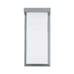 GLOBOSTAR® LOFT 60759 Φωτιστικό Τοίχου - Απλίκα Εσωτερικού/Εξωτερικού Χώρου LED 18W 1890lm 120° AC175-265V Αδιάβροχο IP65 - Πλαστικό Σώμα - Φυσικό λευκό 4500K - Μ24.5 x Π11 x Υ9.5cm -  Γκρι - Bridgelux Chip - 3 Χρόνια Εγγύηση - Image 2