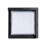 GLOBOSTAR® APEX 60770 Φωτιστικό Τοίχου - Απλίκα Εσωτερικού/Εξωτερικού Χώρου LED 10W 1050lm 120° AC175-265V Αδιάβροχο IP65 - Πλαστικό Σώμα - Φυσικό λευκό 4500K - Μ17 x Π17 x Υ9cm - Μαύρο - Bridgelux Chip - 3 Χρόνια Εγγύηση - Image 3