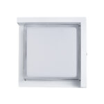 GLOBOSTAR® APEX 60772 Φωτιστικό Τοίχου - Απλίκα Εσωτερικού/Εξωτερικού Χώρου LED 10W 1050lm 120° AC175-265V Αδιάβροχο IP65 - Πλαστικό Σώμα - Φυσικό λευκό 4500K - Μ17 x Π17 x Υ9cm - Λευκό - Bridgelux Chip - 3 Χρόνια Εγγύηση - Image 3