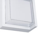 GLOBOSTAR® APEX 60772 Φωτιστικό Τοίχου - Απλίκα Εσωτερικού/Εξωτερικού Χώρου LED 10W 1050lm 120° AC175-265V Αδιάβροχο IP65 - Πλαστικό Σώμα - Φυσικό λευκό 4500K - Μ17 x Π17 x Υ9cm - Λευκό - Bridgelux Chip - 3 Χρόνια Εγγύηση - Image 5