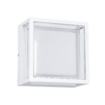 GLOBOSTAR® MAJESTIC 60775 Φωτιστικό Τοίχου - Απλίκα Εσωτερικού/Εξωτερικού Χώρου LED 10W 1050lm 120° AC175-265V Αδιάβροχο IP65 - Πλαστικό Σώμα - Φυσικό λευκό 4500K - Μ17 x Π17 x Υ9cm - Λευκό - Bridgelux Chip - 3 Χρόνια Εγγύηση
