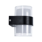 GLOBOSTAR® EMPIRE 60777  Φωτιστικό Τοίχου - Απλίκα Εσωτερικού/Εξωτερικού Χώρου LED 10W 1050lm 120° AC175-265V Αδιάβροχο IP65 - Πλαστικό Σώμα - Θερμό λευκό 2700K - M10 x Π11 x Υ13.5cm - Μαύρο - Bridgelux Chip - 3 Χρόνια Εγγύηση - Image 3