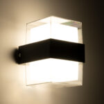 GLOBOSTAR® EMPIRE 60778  Φωτιστικό Τοίχου - Απλίκα Εσωτερικού/Εξωτερικού Χώρου LED 10W 1050lm 120° AC175-265V Αδιάβροχο IP65 - Πλαστικό Σώμα - Φυσικό λευκό 4500K - Μ10.5 x Π9 x Υ13cm - Μαύρο - Bridgelux Chip - 3 Χρόνια Εγγύηση - Image 6