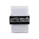 GLOBOSTAR® EMPIRE 60779  Φωτιστικό Τοίχου - Απλίκα Εσωτερικού/Εξωτερικού Χώρου LED 10W 1050lm 120° AC175-265V Αδιάβροχο IP65 - Πλαστικό Σώμα - Θερμό λευκό 2700K - Μ10.5 x Π9 x Υ13cm - Μαύρο - Bridgelux Chip - 3 Χρόνια Εγγύηση - Image 5