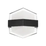 GLOBOSTAR® EMPIRE 60780 Μοντέρνο Φωτιστικό Τοίχου - Απλίκα LED 12W 1260lm 120° AC 220-240V Αδιάβροχο IP65 Φυσικό Λευκό 4500K - Bridgelux SMD Chip & TÜV SÜD Driver - Μαύρο Ματ - Μ18.5 x Π17 x Υ10cm - 3 Χρόνια Εγγύηση - Image 2