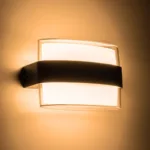 GLOBOSTAR® EMPIRE 60783 Μοντέρνο Φωτιστικό Τοίχου - Απλίκα LED 12W 1200lm 120° AC 220-240V Αδιάβροχο IP65 Θερμό Λευκό 2700K - Bridgelux SMD Chip & TÜV SÜD Driver - Μαύρο Ματ - Μ18.5 x Π12 x Υ8.5cm - 3 Χρόνια Εγγύηση - Image 5