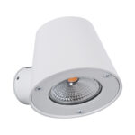 GloboStar® GARDENIA 60797 Φωτιστικό Τοίχου - Απλίκα Αρχιτεκτονικού Φωτισμού Εσωτερικού/Εξωτερικού Χώρου Up or Down LED 7W 700lm 60° AC220-240V Αδιάβροχο IP65 - Σώμα Αλουμινίου & Tempered Glass - Μ9.5 x Π13 x Υ7.7cm - Θερμό Λευκό 2700K - Λευκό - Bridgelux Chip - 5 Years Warranty - Image 2