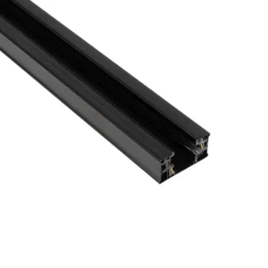 GLOBOSTAR® TRACKOLD-2PH 60875 Διφασική Ράγα 3 Καλωδίων 2L+1N για Σύστημα Ράγας Trackold-2PH AC 220-240V IP20 - Μαύρο Ματ - Μ100 x Π5 x Υ1cm