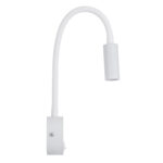 GloboStar® GOOSE 60876 Μοντέρνο Φωτιστικό Τοίχου - Απλίκα Ξενοδοχείου Bed Side LED 3W 300lm 36° AC 220-240V - Reading Light - Μ6.5 x Π15 x Υ24.5cm - Φυσικό Λευκό 4500K - Λευκό - 3 Xρόνια Εγγύηση - Image 5