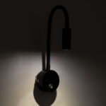 GloboStar® GOOSE 60878 Μοντέρνο Φωτιστικό Τοίχου - Απλίκα Ξενοδοχείου Bed Side LED 3W 300lm 36° AC 220-240V - Reading Light - Μ6.5 x Π15 x Υ24.5cm - Φυσικό Λευκό 4500K - Μαύρο - 3 Xρόνια Εγγύηση - Image 9