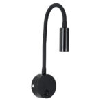 GloboStar® GOOSE 60878 Μοντέρνο Φωτιστικό Τοίχου - Απλίκα Ξενοδοχείου Bed Side LED 3W 300lm 36° AC 220-240V - Reading Light - Μ6.5 x Π15 x Υ24.5cm - Φυσικό Λευκό 4500K - Μαύρο - 3 Xρόνια Εγγύηση - Image 2