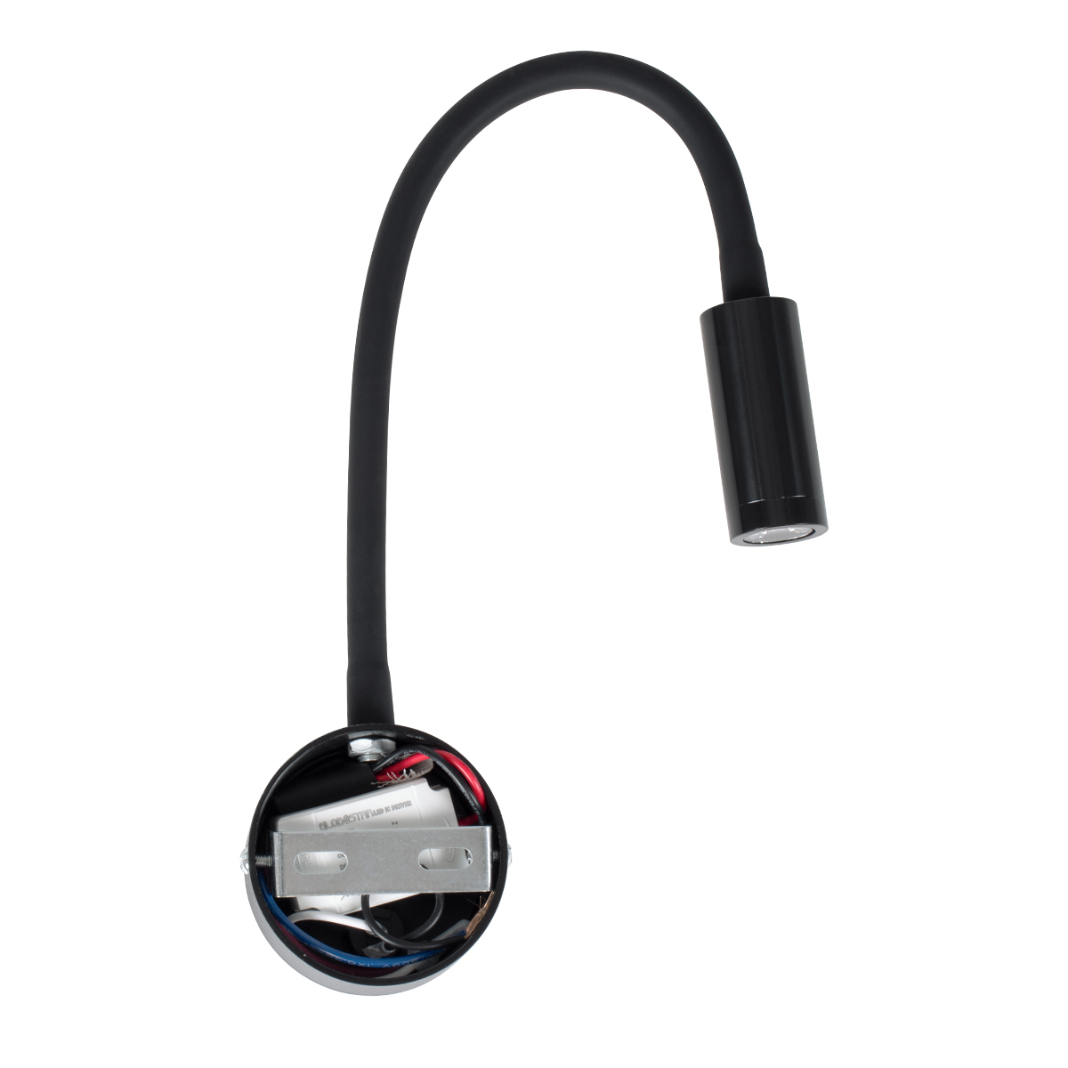 GloboStar® GOOSE 60878 Μοντέρνο Φωτιστικό Τοίχου - Απλίκα Ξενοδοχείου Bed Side LED 3W 300lm 36° AC 220-240V - Reading Light - Μ6.5 x Π15 x Υ24.5cm - Φυσικό Λευκό 4500K - Μαύρο - 3 Xρόνια Εγγύηση - Image 6