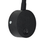 GloboStar® GOOSE 60878 Μοντέρνο Φωτιστικό Τοίχου - Απλίκα Ξενοδοχείου Bed Side LED 3W 300lm 36° AC 220-240V - Reading Light - Μ6.5 x Π15 x Υ24.5cm - Φυσικό Λευκό 4500K - Μαύρο - 3 Xρόνια Εγγύηση - Image 8