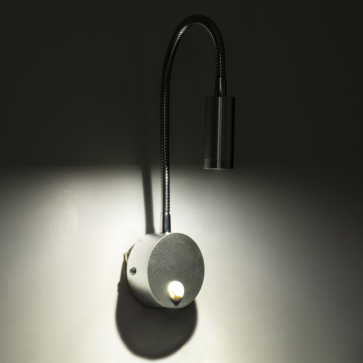 GloboStar® GOOSE 60879 Μοντέρνο Φωτιστικό Τοίχου - Απλίκα Ξενοδοχείου Bed Side LED 3W 300lm 36° AC 220-240V - Reading Light - Μ6.5 x Π15 x Υ24.5cm - Φυσικό Λευκό 4500K - Ασημί Νίκελ - 3 Xρόνια Εγγύηση - Image 9